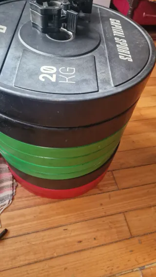 Pack Pesas y Barra Gimnasio Capital Sports