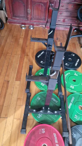 Pack Pesas y Barra Gimnasio Capital Sports
