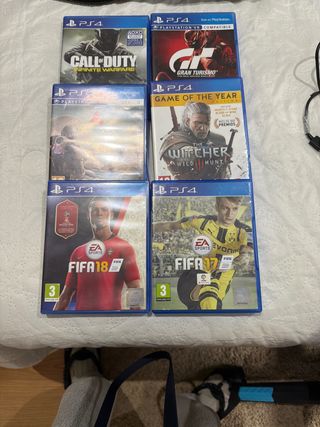 PS4 (Playstation 4) con 6 juegos