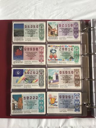 Décimos de lotería nacional