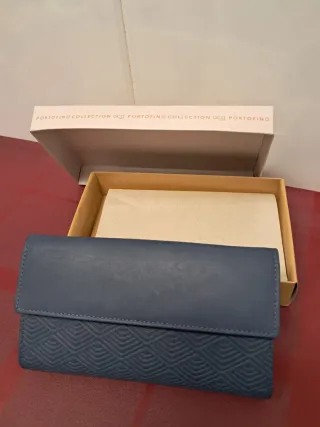 Cartera Portofino Collection Azul/Gris