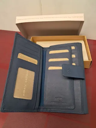 Cartera Portofino Collection Azul/Gris