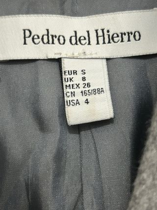 Abrigo Pedro del Hierro gris Talla S
