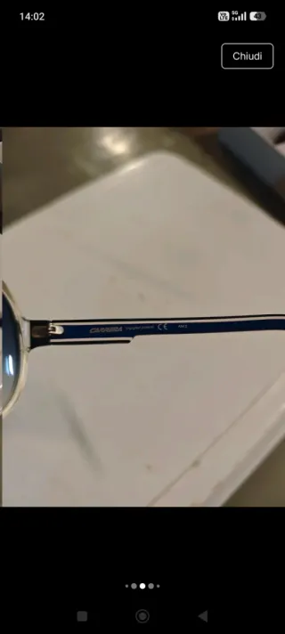 Occhiali Carrera Uomo Vintage Blu/Bianco