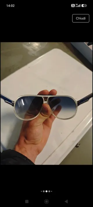 Occhiali Carrera Uomo Vintage Blu/Bianco