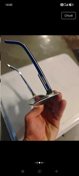 Occhiali Carrera Uomo Vintage Blu/Bianco