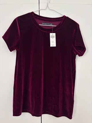 Top terciopelo Abercrombie talla EEUU XS