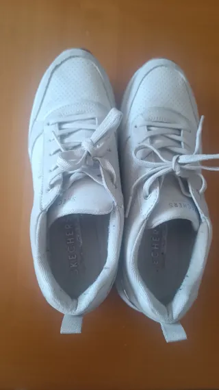 Zapatillas Skechers Plata/Blanco