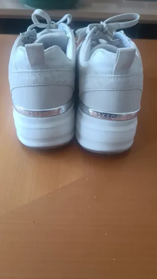 Zapatillas Skechers Plata/Blanco