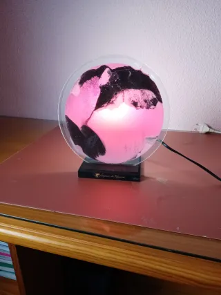 Lámpara de mesa o mesilla redonda