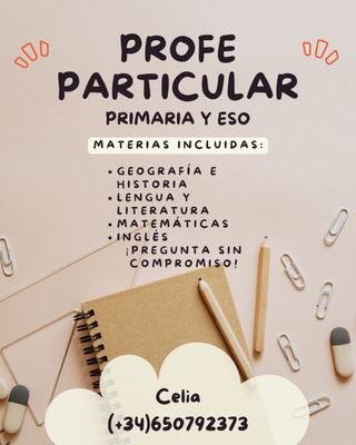 Clases particulares PRIMARIA/ ESO