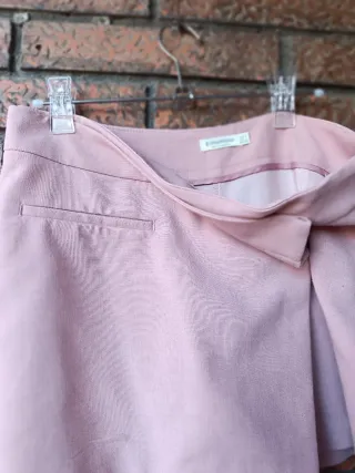 Falda pantalón Stradivarius rosa