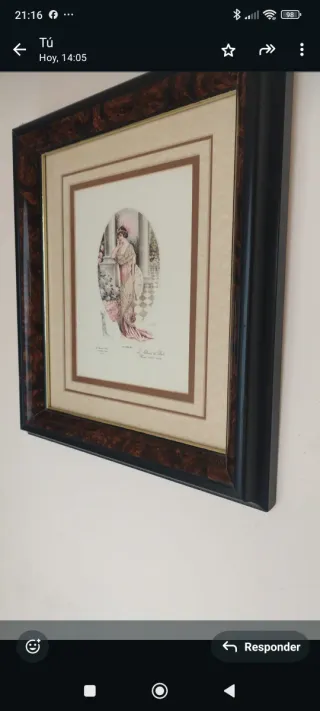 2 Quadri Vintage di Moda su Carta e Legno