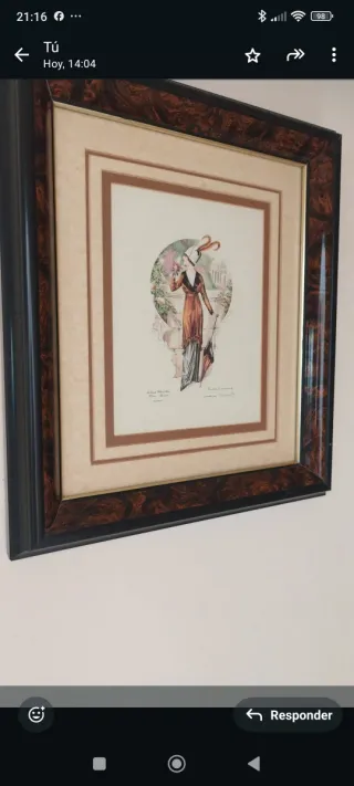 2 Quadri Vintage di Moda su Carta e Legno