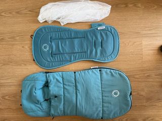 Saco invierno y colchoneta Bugaboo petrol blue