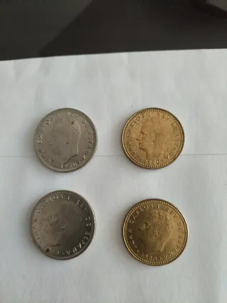 Monedas Expo 82 España 1 y 5 Pesetas