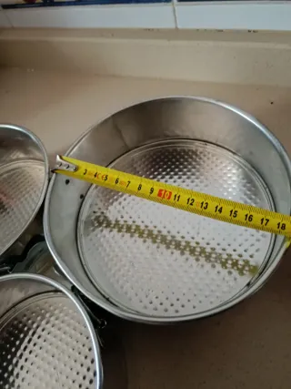 Juego 3 moldes desmontables