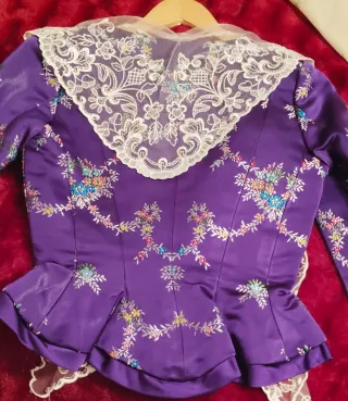 Vestido Fallera Morado Talla Única