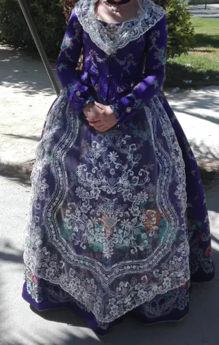 Vestido Fallera Morado Talla Única