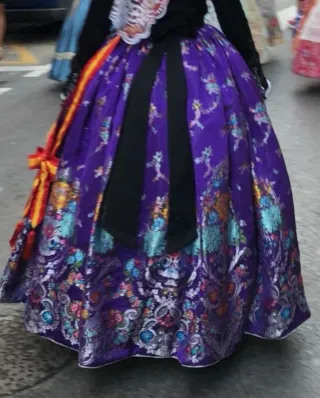 Vestido Fallera Morado Talla Única