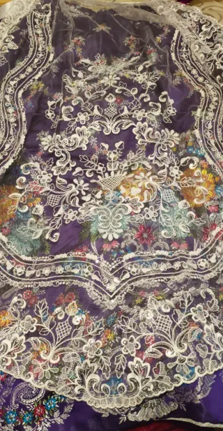 Vestido Fallera Morado Talla Única