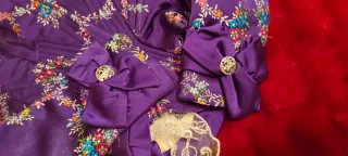 Vestido Fallera Morado Talla Única