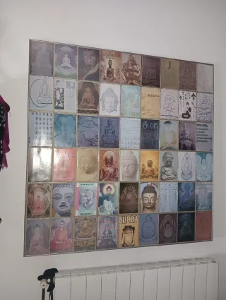 Cuadro Decorativo Buda medidas , 1,10 x 1,10