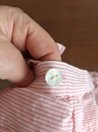Calzoncini neonata righe rosa 3 mesi