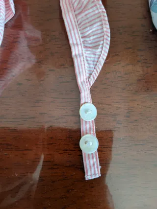 Calzoncini neonata righe rosa 3 mesi