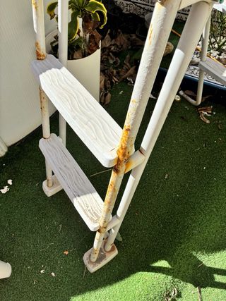 Escalera Piscina Elevada 1.20m Metal/Plástico