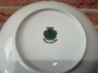 Piatto Limoges Francia Porcellana Fiori