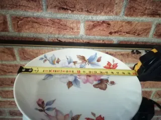 Piatto Limoges Francia Porcellana Fiori