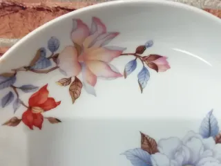 Piatto Limoges Francia Porcellana Fiori