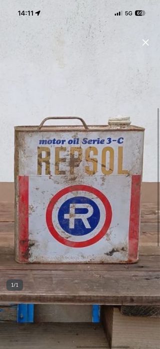 Lata Repsol Serie 3-C Vacía