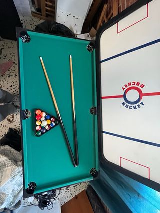 Mesa Multijuego: Billar, Hockey y Ping Pong