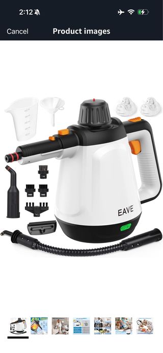 Handheld Steam Cleaner, 3bar Pressure 1200W, Porta