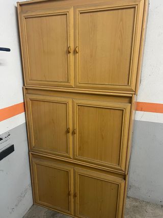 Armarios de madera 3 piezas