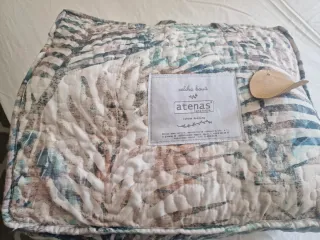 Colcha Botánica Cama 1.50 + 2 Cojines