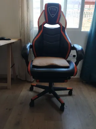 Silla Gaming FTW Negra y Naranja
