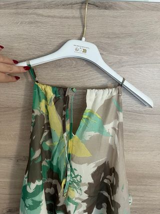 Top No-ná fantasia floreale taglia M