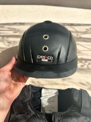 Casco y chaleco hípica 7 años y mas