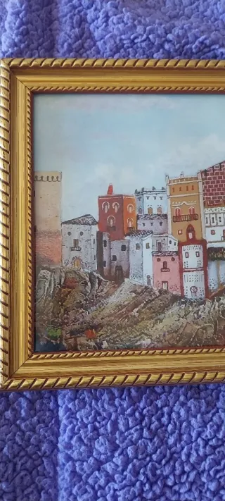 2 Cuadros Decorativos de Elche.  Paisaje antiguo.