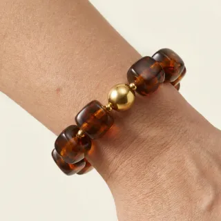 Pulsera Ámbar Cubo Doré