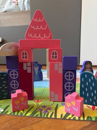 Juego Bloques Madera y Puzzle Infantil