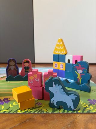 Juego Bloques Madera y Puzzle Infantil