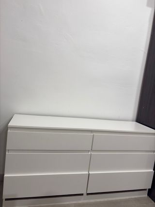 Cómoda IKEA KULLEN 6 cajones blanca