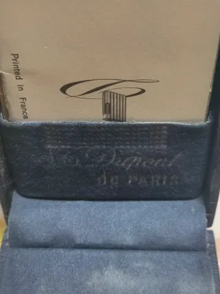 Accendino Dupont Placcato Oro Vintage con Scatola