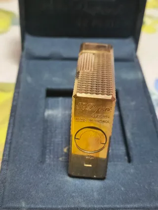 Accendino Dupont Placcato Oro Vintage con Scatola