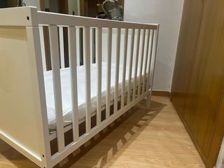 Cuna IKEA Sundvik + COLCHÓN Blanca 60x120 cm