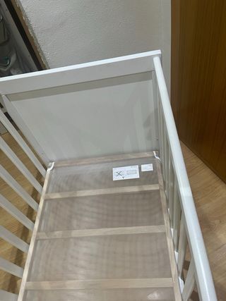 Cuna IKEA Sundvik + COLCHÓN Blanca 60x120 cm